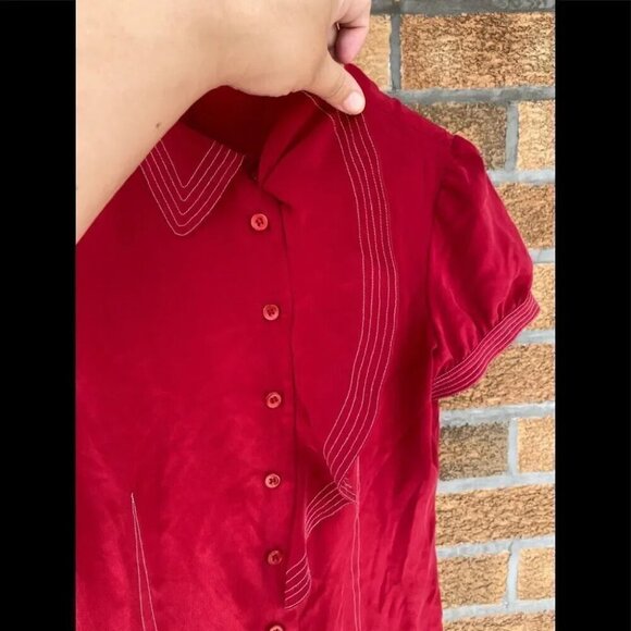 Moschino cheap and chic silk blouse size 12 - Picture 4 of 11